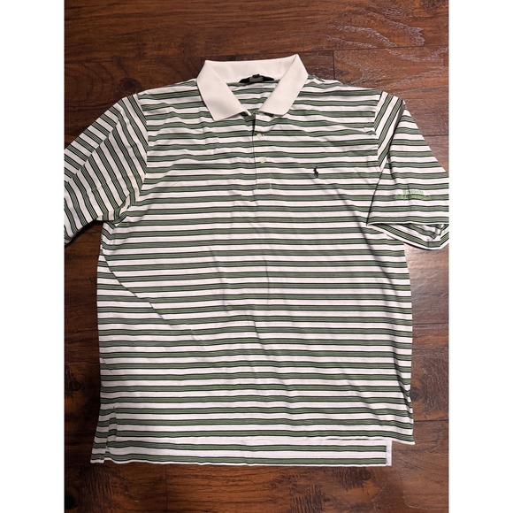 Polo Golf Ralph Lauren Other - Polo Golf Ralph Lauren Mens XXL Striped Pima Cotton Polo Shirt Green‎ White Blue